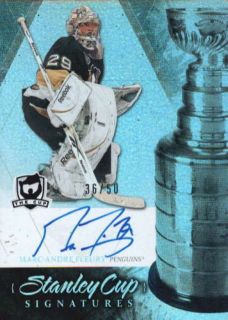 MARC ANDRE FLEURY 2010/11 10/11 UD THE CUP STANLEY CUP AUTO #36/50 
