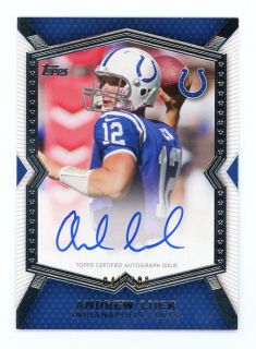   Football Continuity On Card Auto Autograph Andrew Luck Colts 47/100