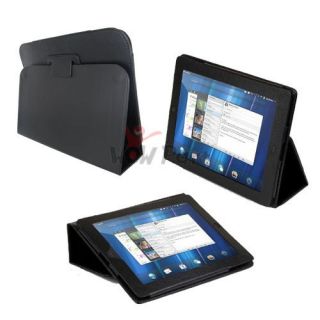 Leather Stand Folio Case Cover for HP Touchpad Tablet