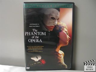 Andrew Lloyd Webbers The Phantom of The Opera DVD 2005 Full Frame 