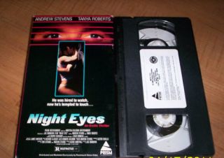 Night Eyes VHS Tanya Roberts Andrew Stevens 1990 NICE Prism Video