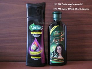 Dabur Amla Hair Oil & Black Shine Shampoo 400 ML Combo