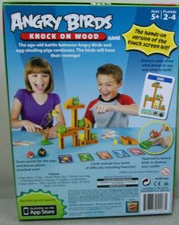 Angry Birds Knock on Wood Childrens Baord Game Authentic New in Box 
