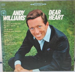 Andy Williams Dear Heart LP Record 1965 CS 9138 VFN