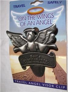 son guardian angel visor clip metal car auto wings