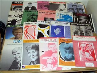 Great Lot of 100 60s vocalists Hits Stars Sheet Music