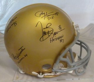 Notre Dame Fighting Irish Signed Heisman Proline Helmet w Huarte 