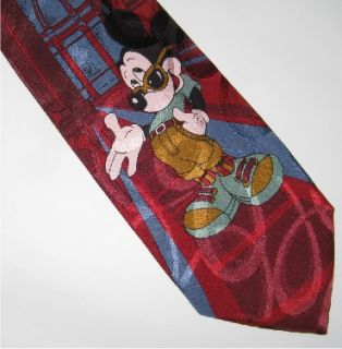 Andrews Tie Milano Silk Tie Italy Mickey Mouse G34