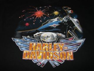 Harley Davidson Angleton Texas Mens T Shirt Size L