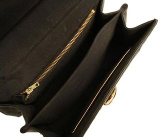 Andrew Geller Black Faux Ostrich Handbag 1960’S