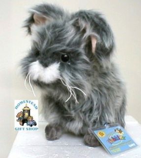 Grey Angora Full Size Webkinz Pet Bunny Rabbit with SEALED Unused Code 