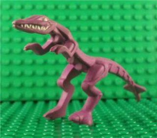 Lego Purple Dinosaur Raptor Animal with Speckles Minifigure Minifig 