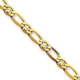 14k Gold Fancy Anchor Chain Necklace or Bracelet w Lobster Clasp 
