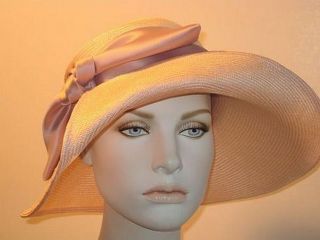 ANDRÉ ™   Ladies Ladys Straw Wide Brim Kentucky Derby Hat