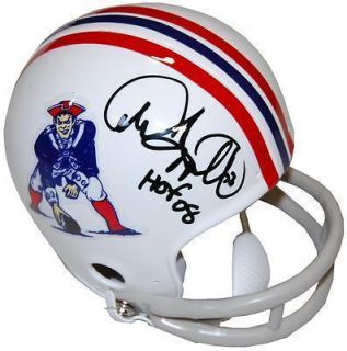 Andre Tippett HOF 08 New England Patriots Signed Mini Helmet COA (PSA 