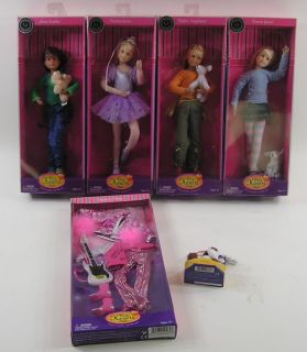 Lot 4 Only Hearts Club Dolls + Extra outfit & pet NRFB