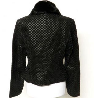   perfect description marvin richards black genuine leather jacket in a
