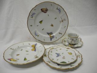 Piece ANNA WEATHERLEY Place Setting ESTEE Butterfly PATTERN Plates 