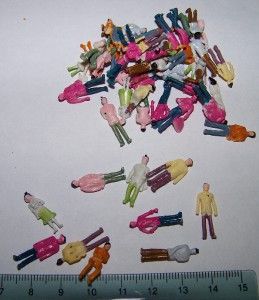 25 Tiny People Dolls Figures Steampunk Paint Assemblage