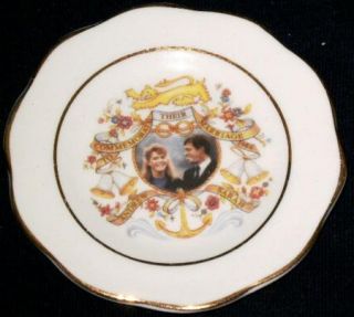 Miniature Prince Andrew Sarah Ferguson Wedding Plate