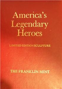 1976 Annie Oakley Gold on Sterling Silver Figurine Franklin Mint Plush 