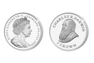 2009 UNC Cupro Nickel Darwin 200th Anniversary Coin