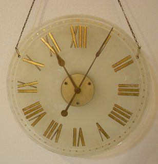 Large Extremely RARE 1901 Ansonia Glass Window Clock w 20 Dial