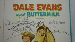 1956 Dale Evans Buttermilk Whitman Tell A Tales Signed Roy Rogers 