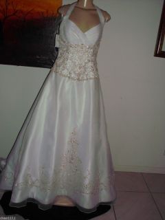 ALFRED ANGELO GOWN SIZE 10 ORGANZA WHITE R764