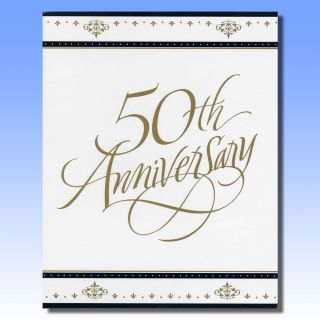 Perfect for celebrating a 50th Anniversary this elegant invitation is 