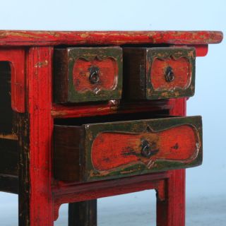 Small Chinese Console Side Table with Original Paint China c.1820
