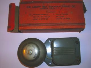 Vintage Electric Signal Bell Liberty Manufacturing Minerva Oh Door 