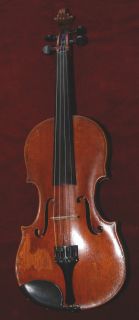 Antique German violin labelled Sebastian Klotz and wooden case