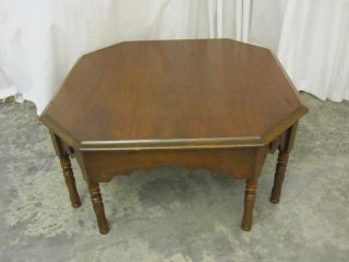 Vintage Coffee Table Octagon Shape Oak Great Cond