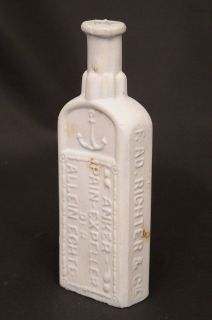   Expeller   Richter bottle UNIQUE ceramic version ca 1900 Anker WHITE