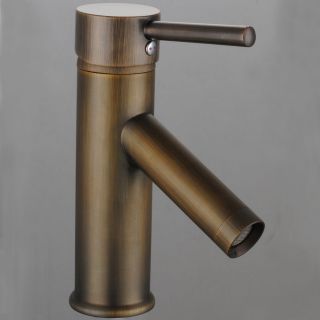 Antique Single Handle Hole Bronze Bathroom Basin Sink Vessel Faucets 
