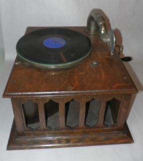 RARE ANTIQUE Record Player PATHE Phonograph PATHEPHONE MODEL 15 Works 