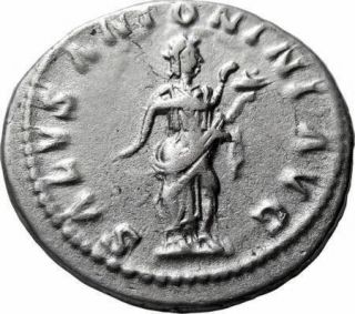 Elagabalus AR Antoninianus Salus Ancient Roman Coin