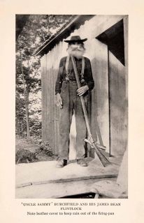   Burchfield James Bean Flintrock Kentucky Rifle Appalachia Smoky