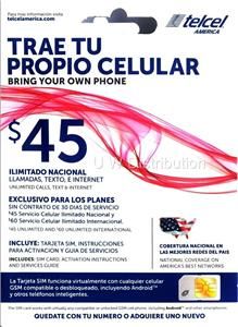 Telcel America Tarjeta SIM   ¡Nuevo Servicio Espectacular   Dealer 