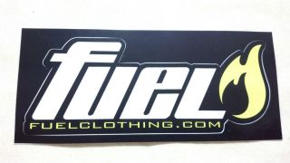 fuel clothing, skateboard, SNOWBOARDS, Sticker, VERY COOL, 5 3/8 x 2 