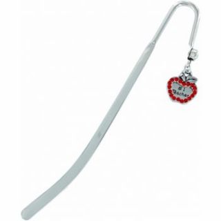 BRIGHTON # 1 Teacher Crystal Apple Bookmark Hard to Find Only one on 