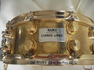 Mapex 2 3POWERHOOP Carmine Appice Brass Snare Drum