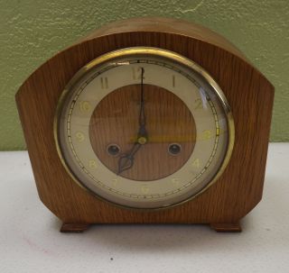 Antique Smiths Enfield Shelf Mantle Clock Great Britain