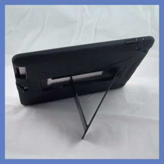 Black Black Apple iPad 2 Case with Stand Heavy Duty Protective Hard 