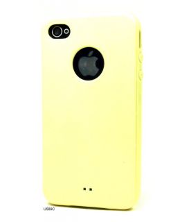   Rubber Plastic Bumper Cover Case for Apple iPhone 4S U589C