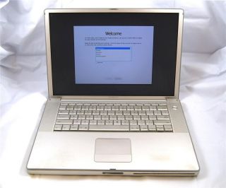Apple PowerBook G4 15 Aluminum A1095 PowerPC 7447A 1 5GHz CPU 1GB RAM 