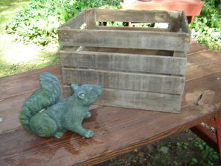 Vintage Wood Field Apple Fruit Crate Box