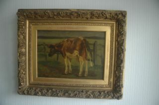 Anton Mauve Oil Painting Dutch ArtTeacher of Vincent Van Gogh Cow 