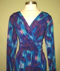 ANTONIO MELANI Purple & Blue Bright Grape Kendra Stretch Knit Dress 